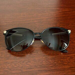 Versace Womens Sunglasses VE 2168 Black Gold Medium Cat eye